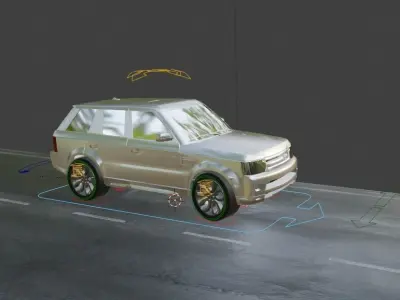 Range Rover Car Model Low-poly 3D model