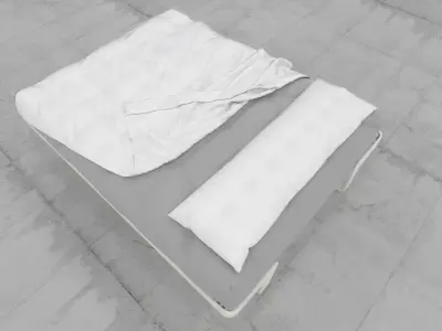 mrarq cama matrimonial 01 Low-poly 3D model