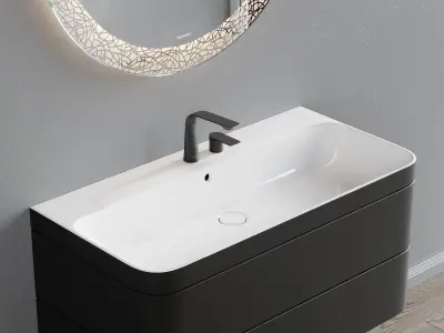 Duravit Happy D 2 Plus Vanity unit set 4 3D model