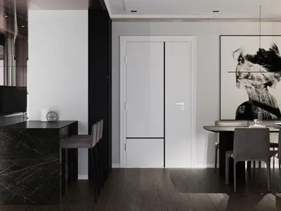 3D Interior Kitchen- Livingroom Low-poly 3D model