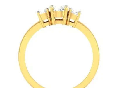 Women Engagement Ring 3dm STL FBX OBJ Render 3D print model