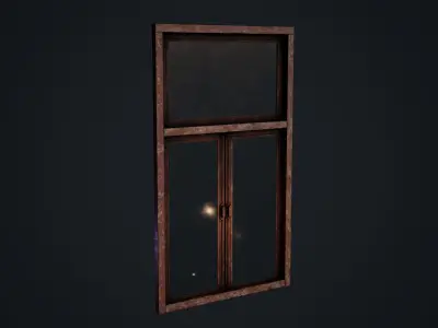 Old Window Low-poly 3D model