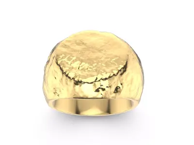 Rock Textured Ring Model 3D print model