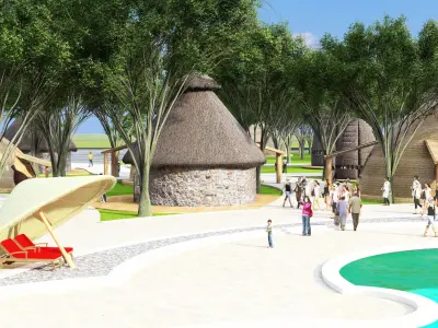 Resort 3d elements pack 3D model