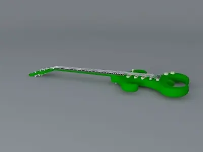 Gumby's guitar Free 3D model