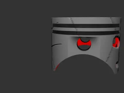 top hat skull 3D print model