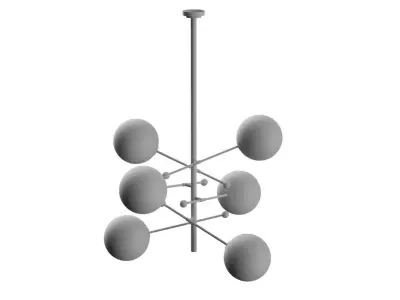 Pelica Chandelier 3D model