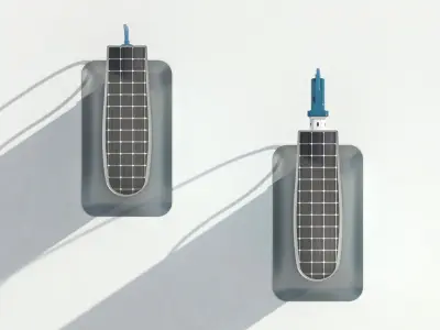 Charging Station point - low poly Low-poly 3D model