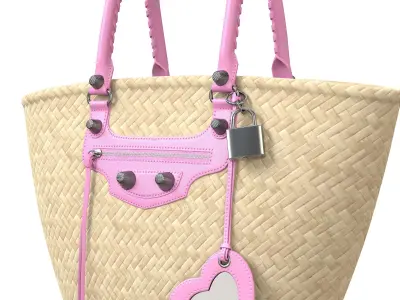 Balenciaga Le Cagole Basket Bag Low-poly 3D model