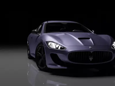 Maserati Granturismo  Low-poly 3D model