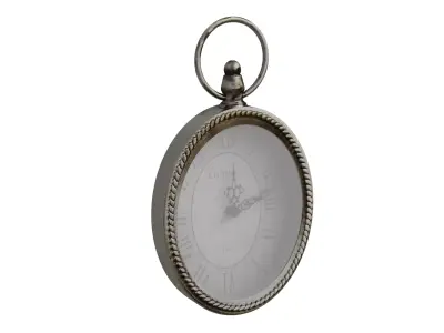 Vintage Oval Wall Clock 3D model