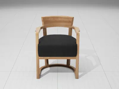Flexform Barchetta Chair UE4 Low-poly 3D model