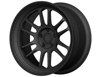 Cosmis Racing XT 206R Aftermarket Wheel Low-poly 3D model