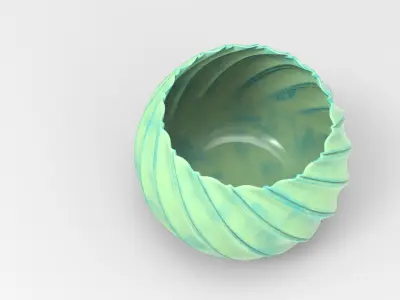 Koll Vase Low-poly 3D model