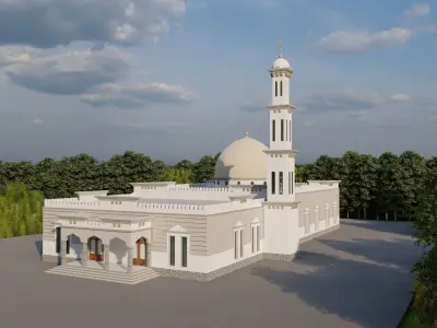 Mosque Detail Design 3D model