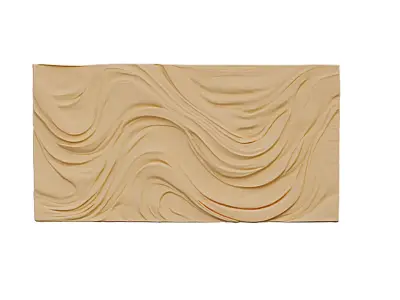 decor set wall panel relief mural CNC 21 3D print model