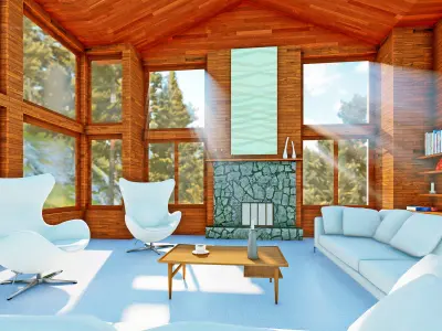 House Interior and Exterior  3D model