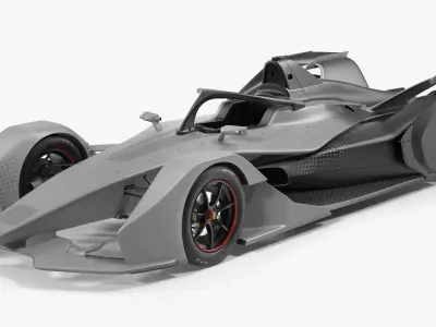 Formula E Car Generic 3D model