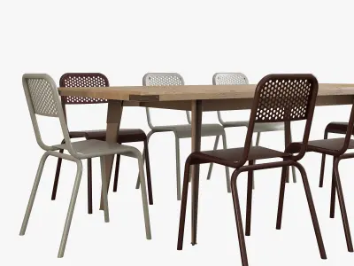 Scavolini diesel open workshop table moroso nizza chair 3D model