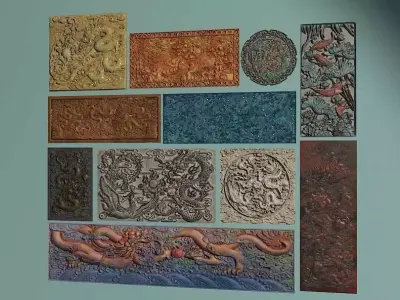 Sculpture relief 3D model