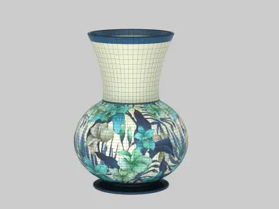 Floral Vase 3D model