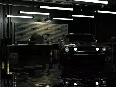 John Wick Mustang 3D model