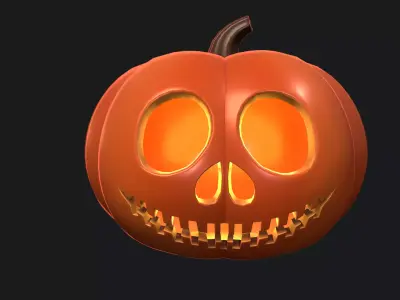 Halloween Pumpkin 5 3D model