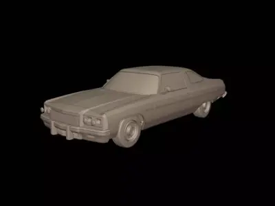 chevrolet caprice classic 1975 3d print model 3D print model