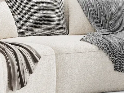 Hearth Curve Lounge Sofa 3D model