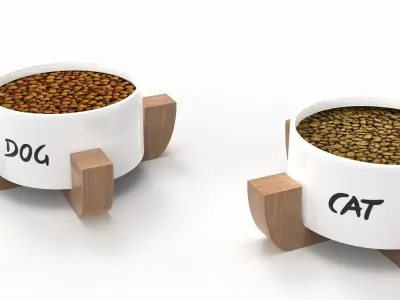 PET BOWL 02 Low-poly 3D model