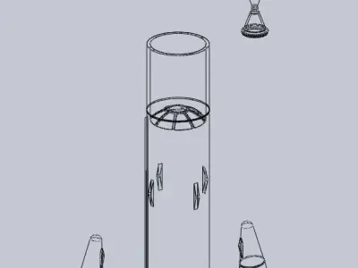 Ariane 6 Rocket - Detail Printable Scale Model 3D print model