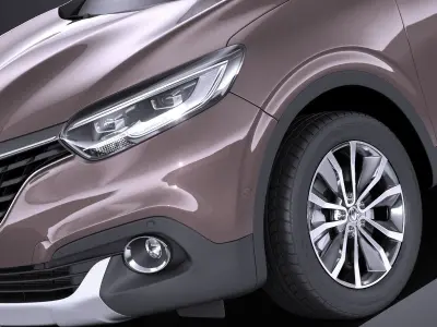 Renault Kadjar 2018 VRAY 3D model