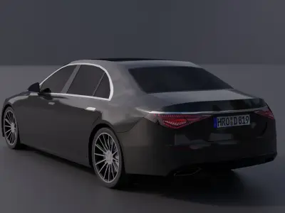 Generic Luxury Sedan 5 Low-poly 3D model