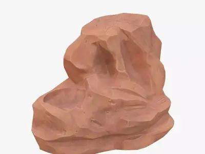  Cartoon rock 3D model