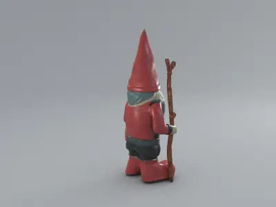 Garden Gnome 3D Model Low-poly 3D model