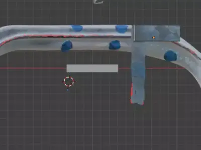 Subaru 5-Speed Manual Transmission Crossmember 41021AC310 3D model