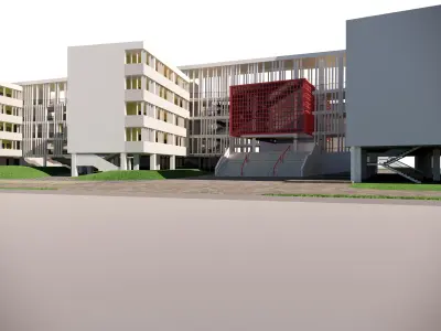 GROWT primary school design  3D model