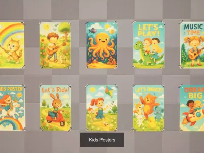 Ultimate Posters 3D Collection 10 Unique Themed Packs