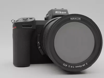 Nikon Camera Low-poly 3D model