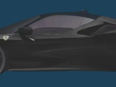 Ferrari sf90 stradale 2020 Low-poly 3D model