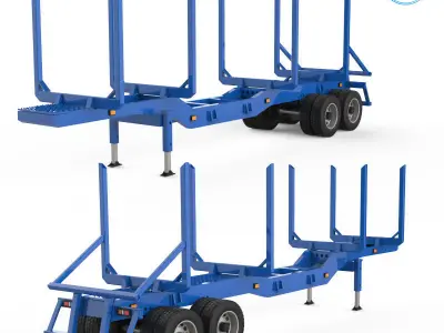 Trailer for Carrying Logs 3D print model