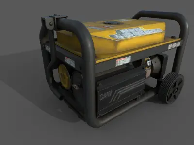 Mini Generator Low-poly 3D model