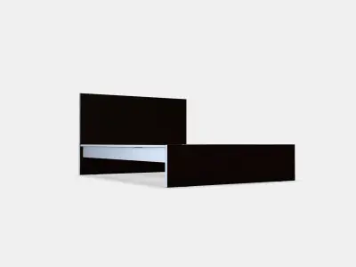 MALM Bed frame high 103 Low-poly 3D model