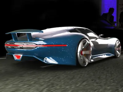 Mercedes-Benz AMG Vision Gran Low-poly 3D model