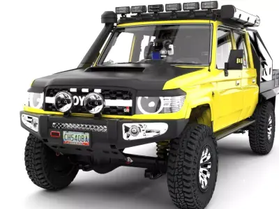 TOYOTA LAND CRUISER SERIE J79 CANOPY  Low-poly 3D model