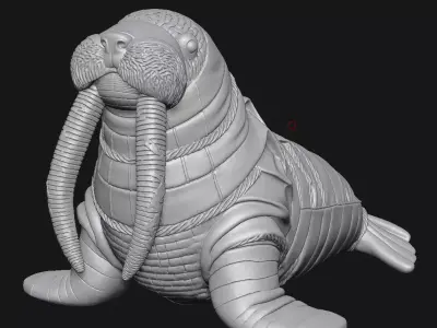 walrus 3D print model