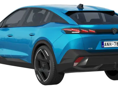 Peugeot 408 2022 3D model