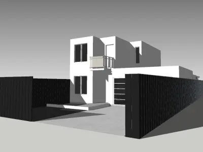 Modern residence Free 3D model