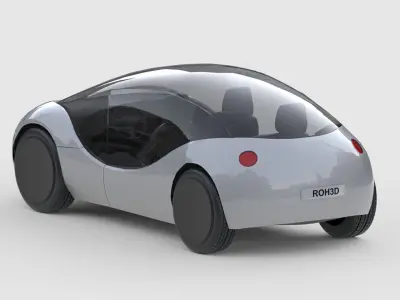 Futuristic Personal Micro EV 3D model