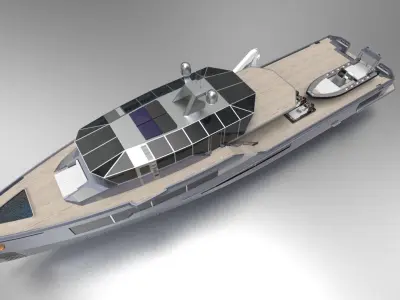 Luxury Yacht III 3D model